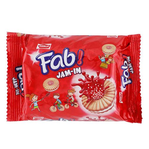 Parle Sandwich Biscuits Fab  Jam in Fruit Flavour